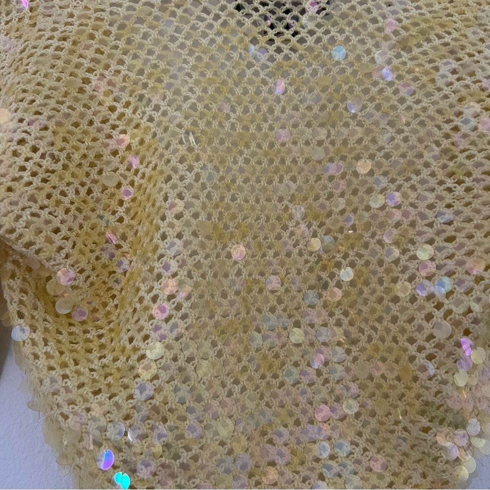 Wendy Hil NWOT sequin knit shrug - Picture 8 of 8